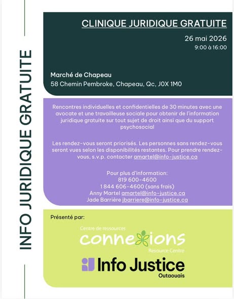 Une clinique juridique gratuite accessible à tous à Chapeau
