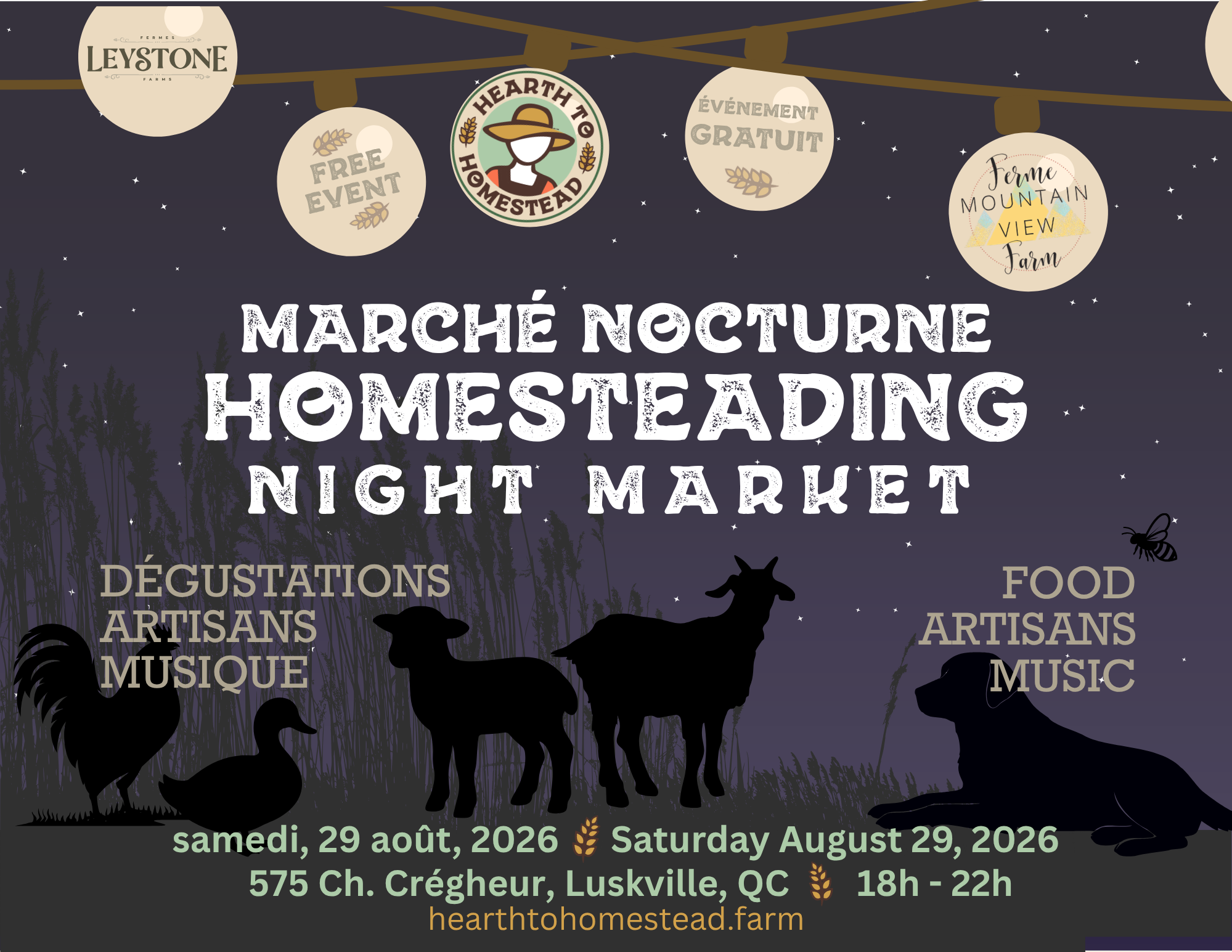 A night market to discover local producers and artisans in Luskville